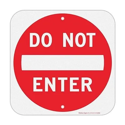 لا تدخل علامة الألومنيوم