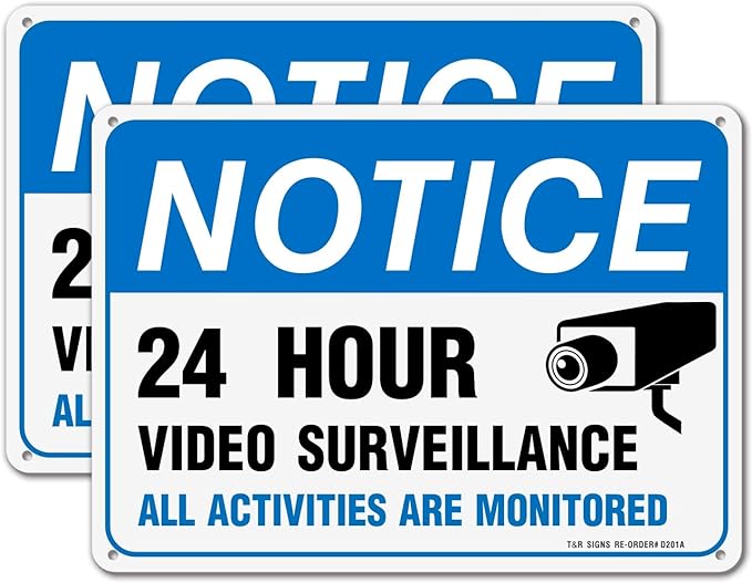 info-1-1 Video Surveillance Sign